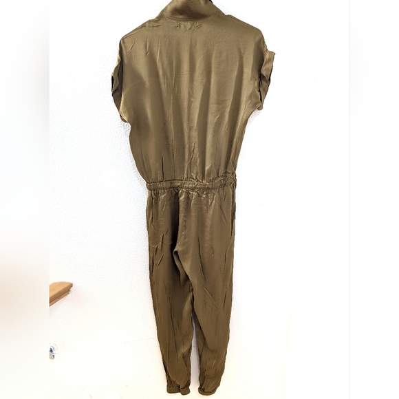 YOUNG FABULOUS & BROKE Truman Solid Jumpsuit XS Fern Green - Picture 6 of 9